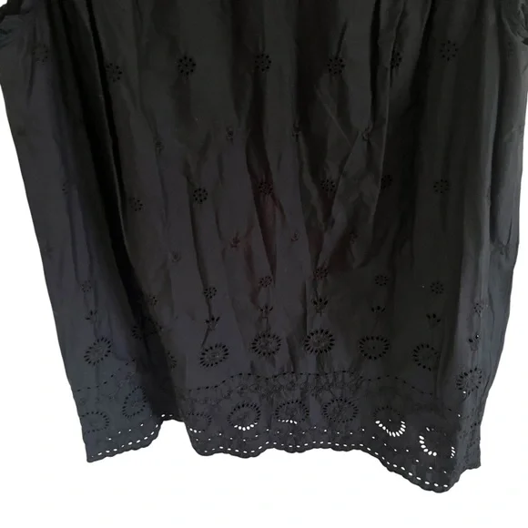 Gap x Doen DEN Black Eyelet Mini Dress NWT XL Dresses